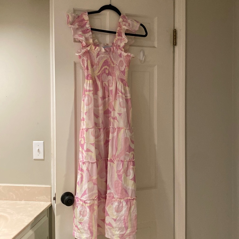 Hill House Ellie nap dress kaleidoscope XXS